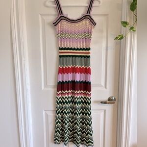 Handmade crochet midi dress